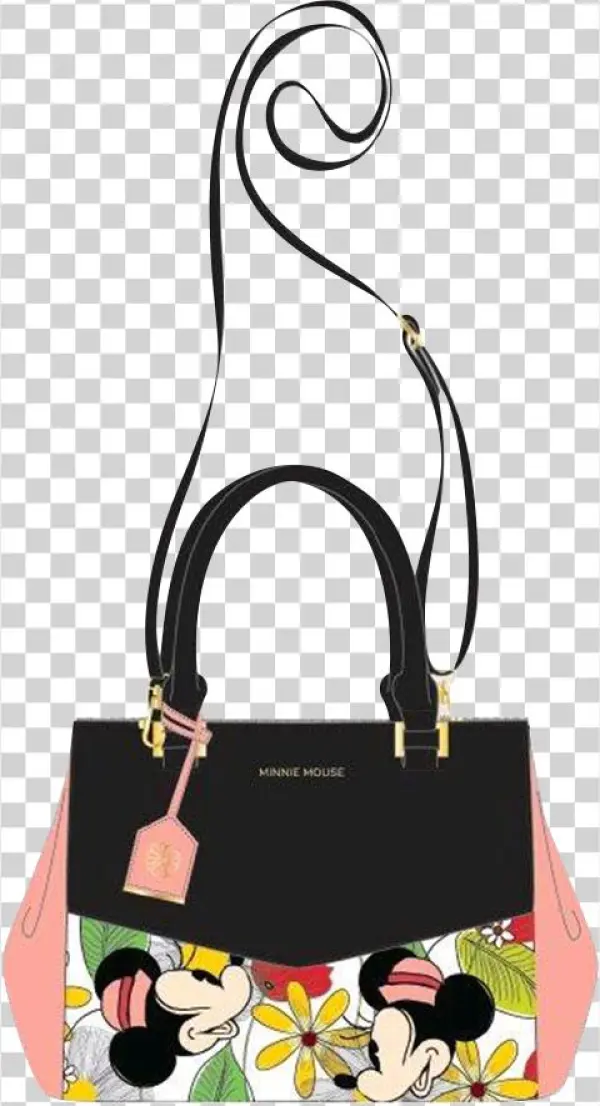 Disney Apparel Minnie Mouse Flower Print Crossbody