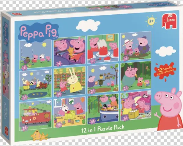 Peppa Pig 12in1 Puzzle Pack