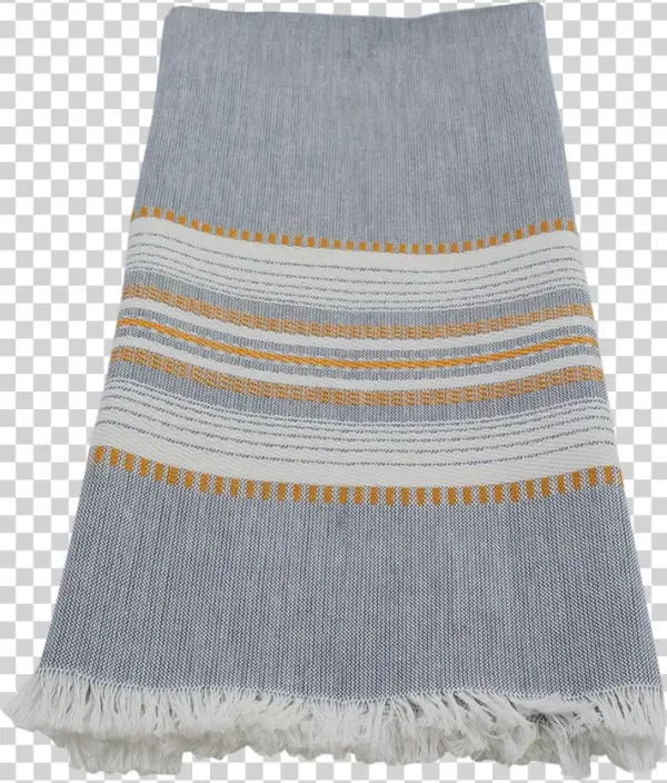 Slate/gold Chambray Towel