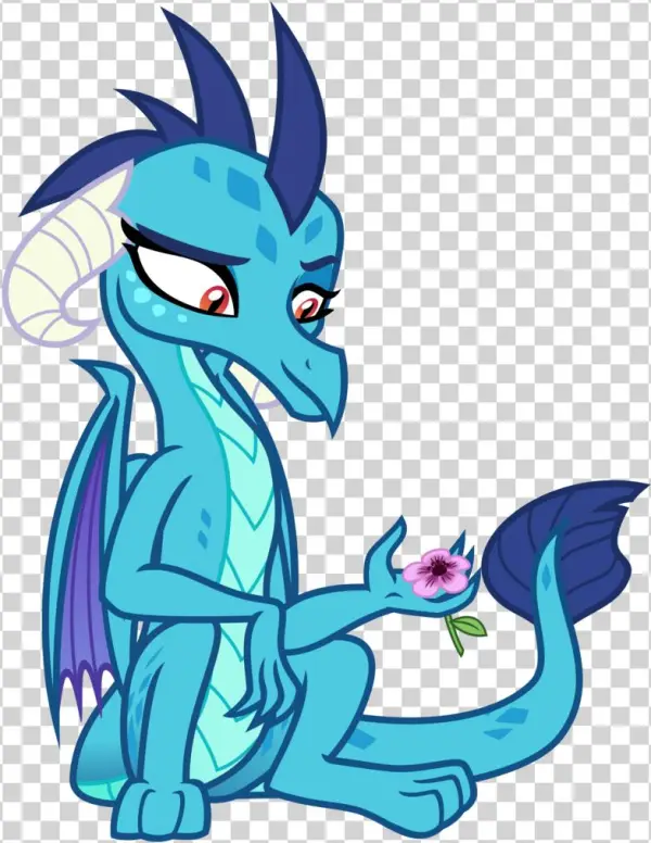Cheezedoodle96, Dragon, Female, Flower, Princess Ember,