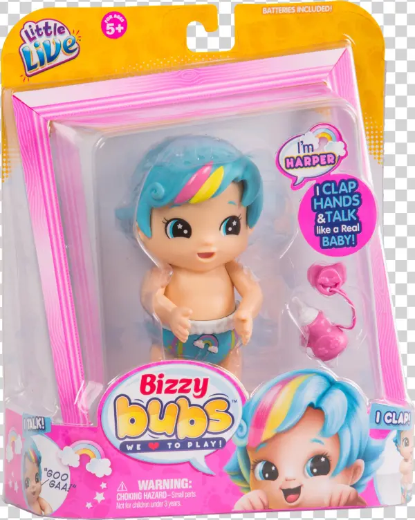 Ll Bizzy Bubs, S2 Clap Baby Harper, , Large