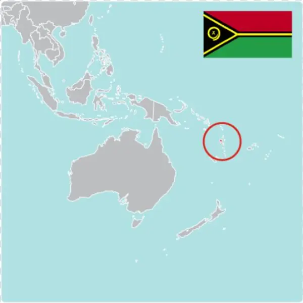 Map Of Vanuatu
