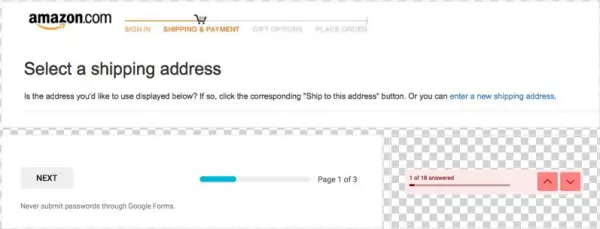 Multi-step Wizards From Amazon, Google Forms And Typeform