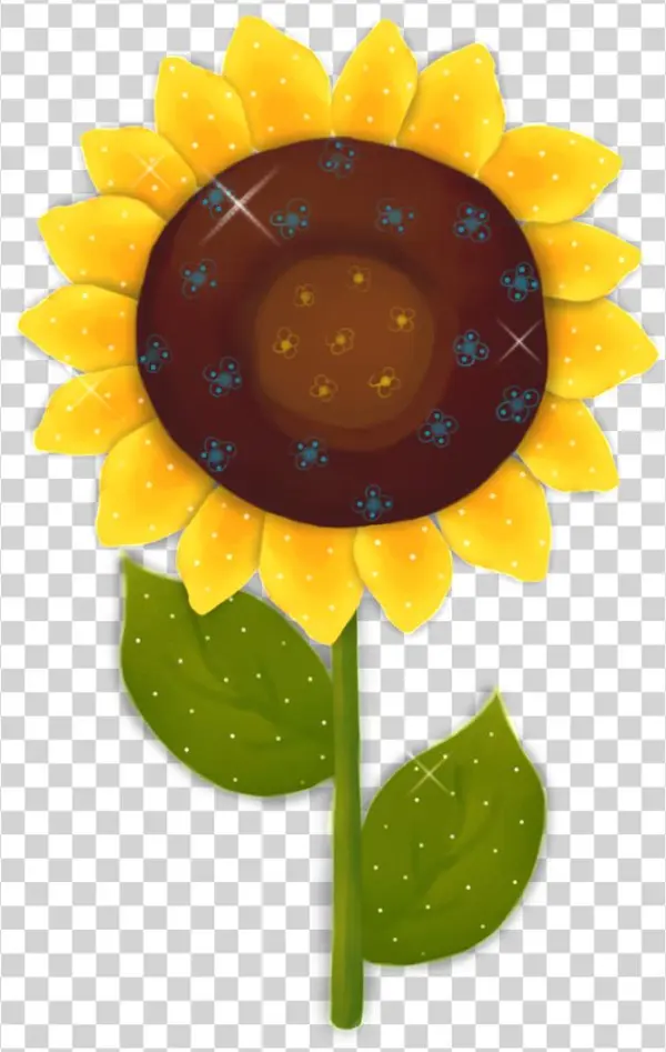 Painting Sunflower Transparent