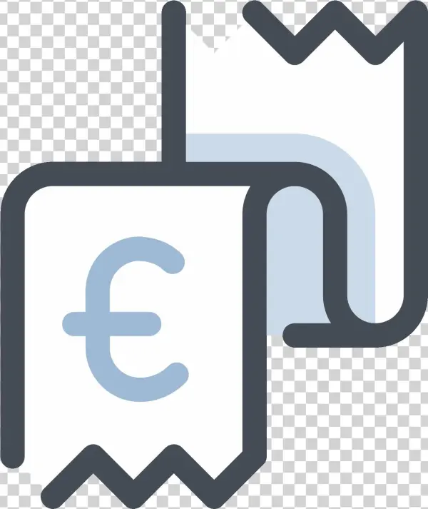 Receipt Euro Icon