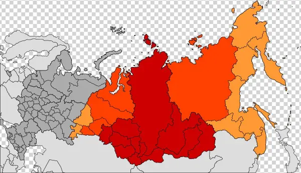 Siberia World Map Wikipedia