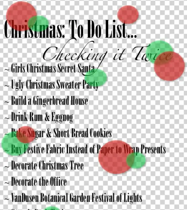 Christmas List Png
