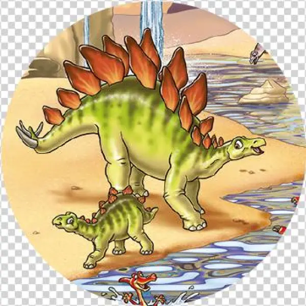 Customised Stegosaurus Badges