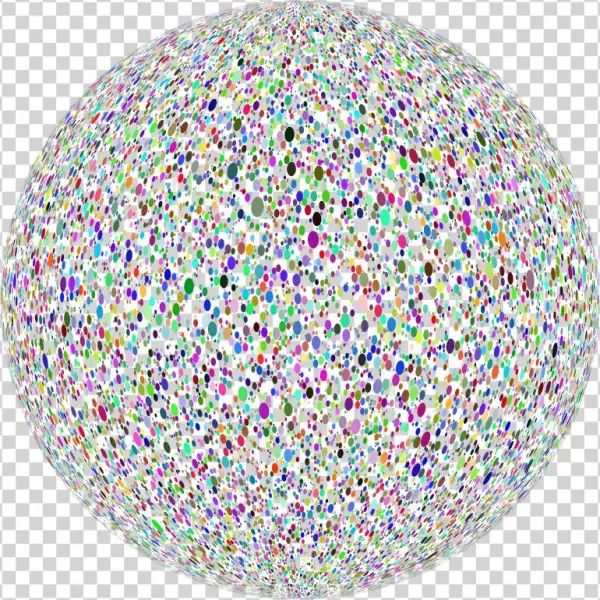 Dense Circles Prismatic Orb No Bg