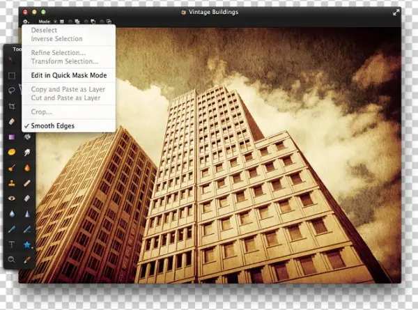 For Smooth Selection Borders, Select Smooth Edges From