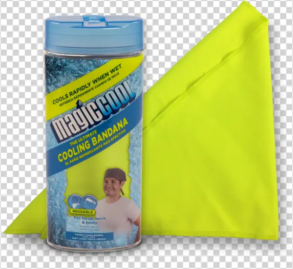 Magic Cool Hi Vis Yellow Cooling Bandana