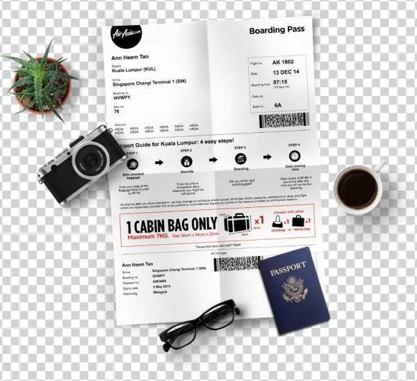 Photo Of Web Boarding Pass Redesign Project