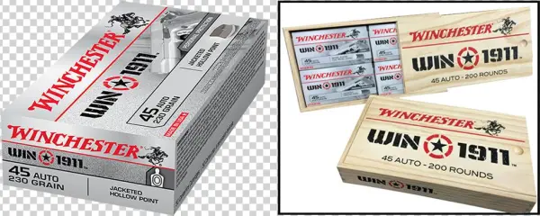 Winchester Win 1911 Pistol Ammo X45w1911, 45 Acp, Fmj