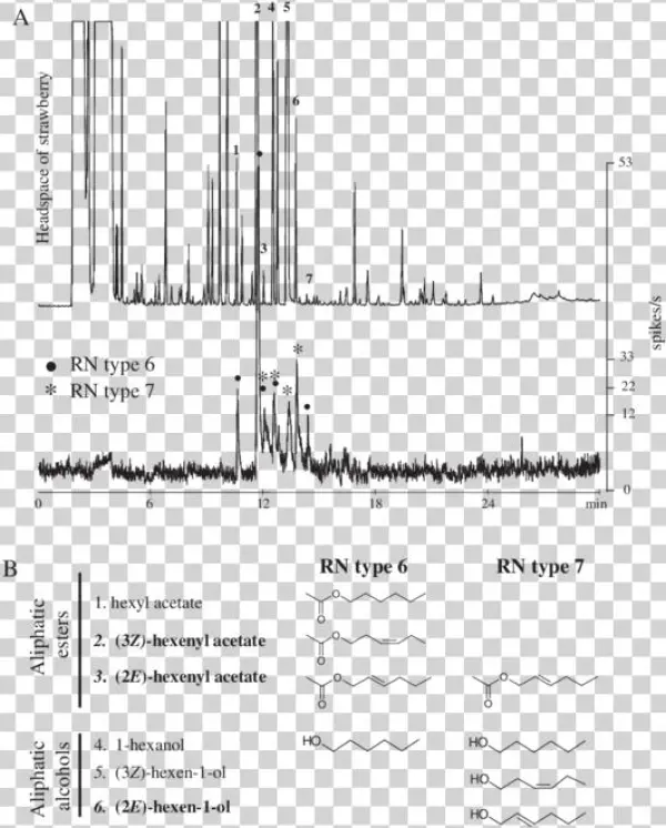 A) Gas Chromatogram Of The Headspace Sample Of Cut
