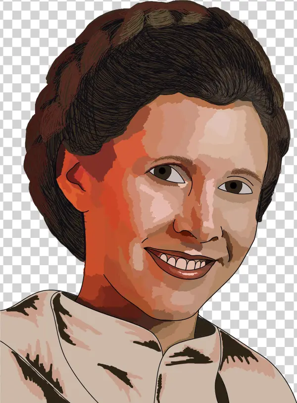 Carrie Fisher - Photoshop Illustration
