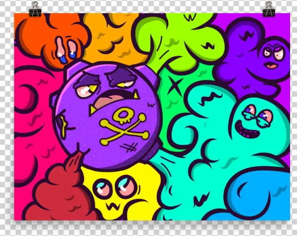 'cloudy Day With Koffing' Poster