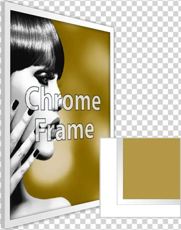 Framed Substrate Print Chrome