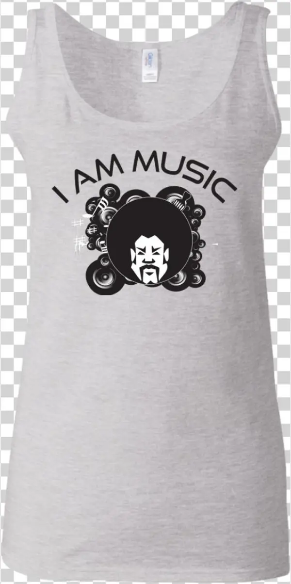 I Am Music Ii Gildan Ladies' Softstyle Fitted Tank