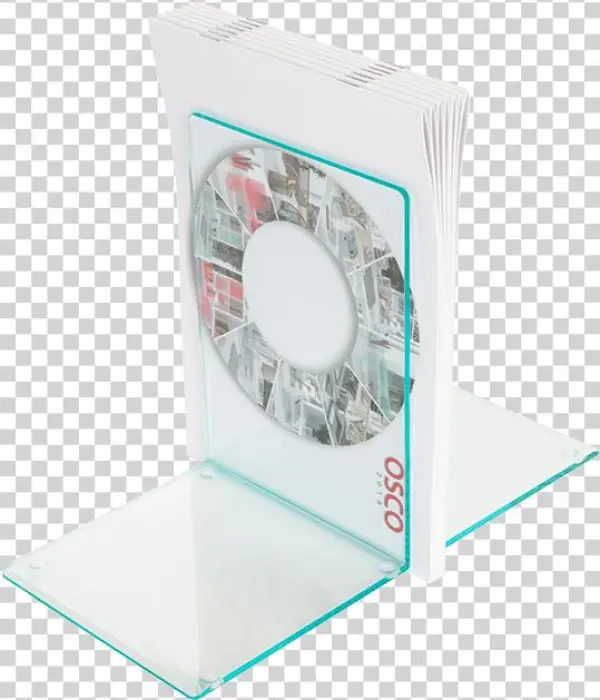 Osco Abe1-gl Glass Look Acrylic Bookends