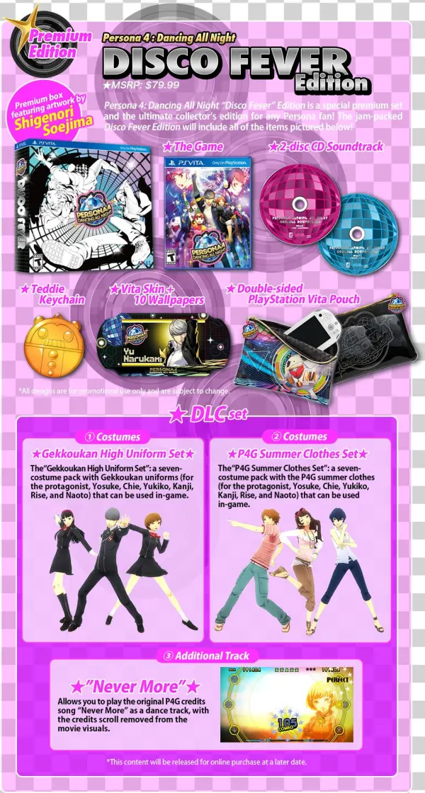 Persona 4 Dancing All Night Disco Fever Edition