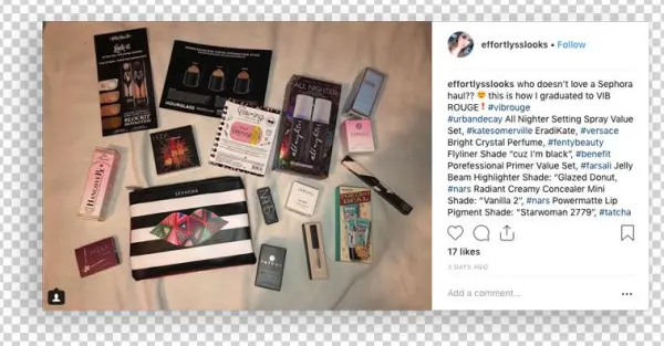 Sephora Vib Rouge Status Instagram Post
