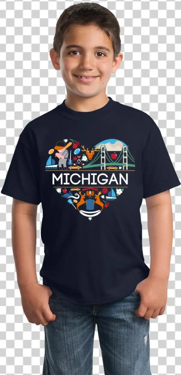 Youth Navy Michigan Love