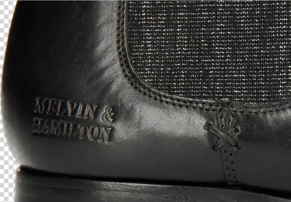 Ankle Boots Jessy 1 Black Elastic Glitter