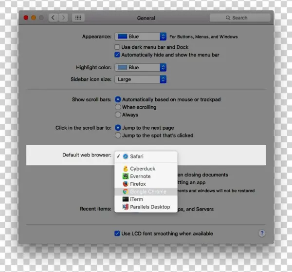 Default Browser Mac
