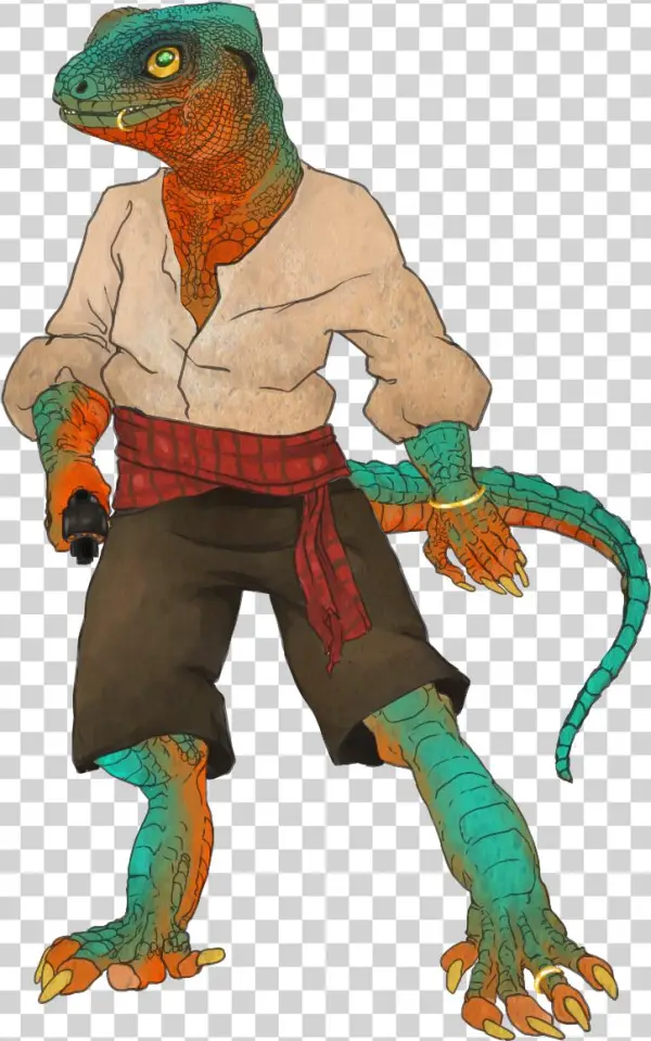 Reggie The Lizard Pirate