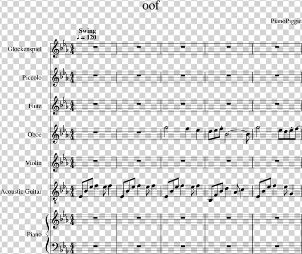 [ruff Draft] Sheet Music For Flute, Violin, Piano,