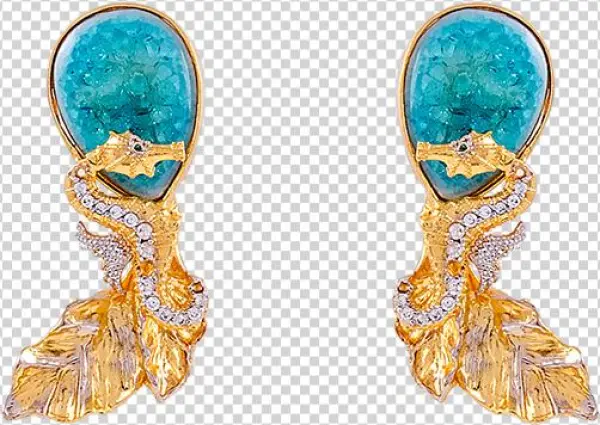 Seahorse Ear Stud