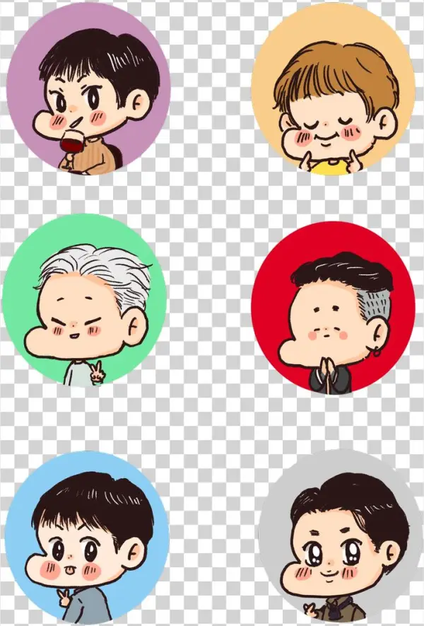 Bang Yongguk, ᴢᴇʟᴏ, Himchan And 2 Others - Cartoon