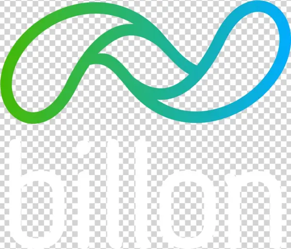 Billon Logotyp Vertical Dark Background