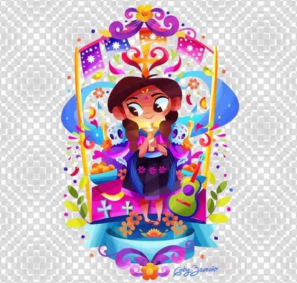 Day Of The Dead Clipart Mexico City Day Of The Dead