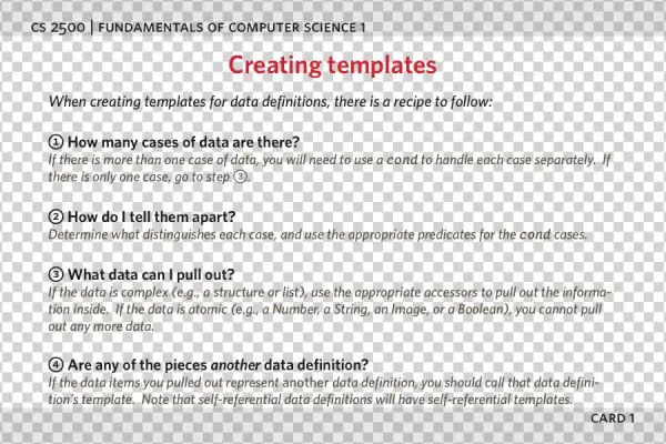 Design Recipe - Sunk Cost