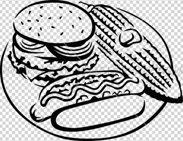 Hot Dog Drawing At Getdrawings