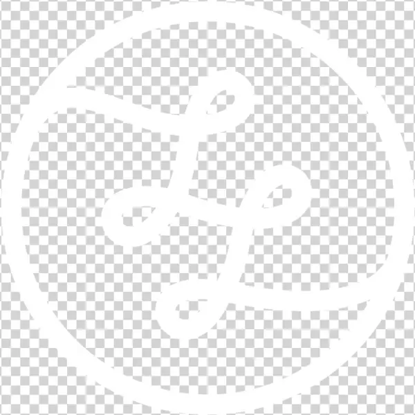 Lebenlanglogo White Line - Circle