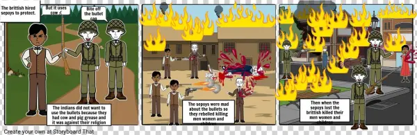Sepoy Rebellion - Cartoon