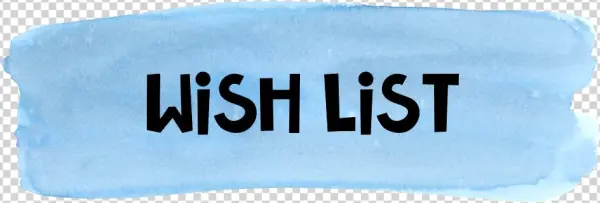 Wee Care Wish List - Electric Blue