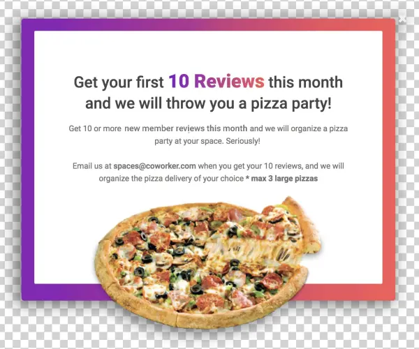 Win A Pizza Party For Your Members