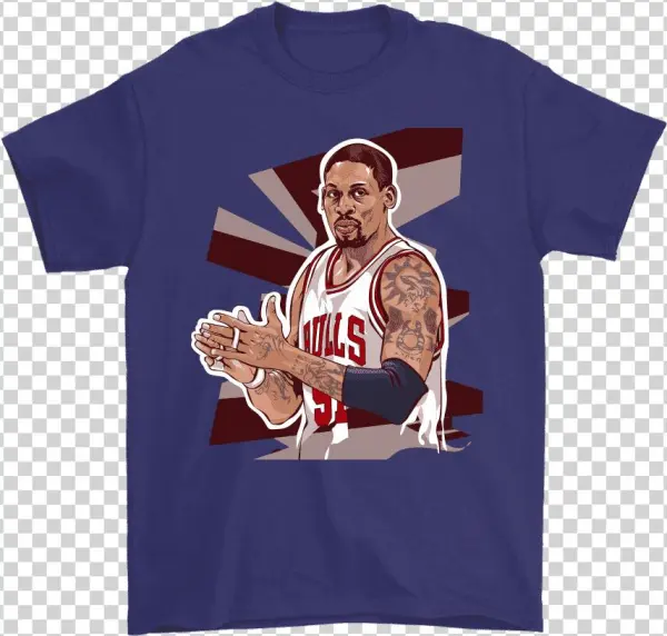Gildan Mens T-shirt / Purple / S Dennis "the Worm" - Shirt
