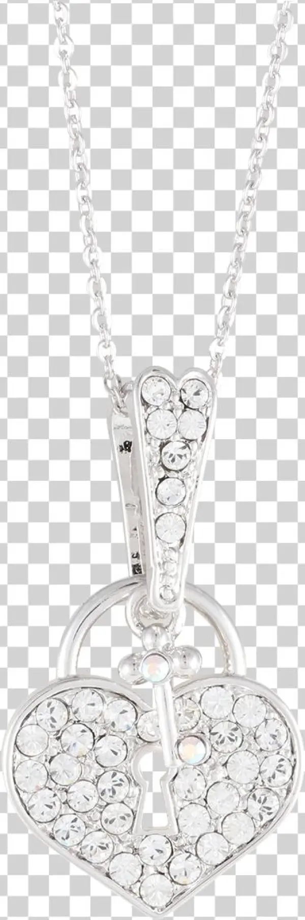 Key Heart Necklace - Locket