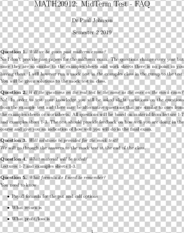 Midterm Faq - Document