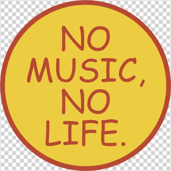 No Music No Life Logo Png Transparent - Circle