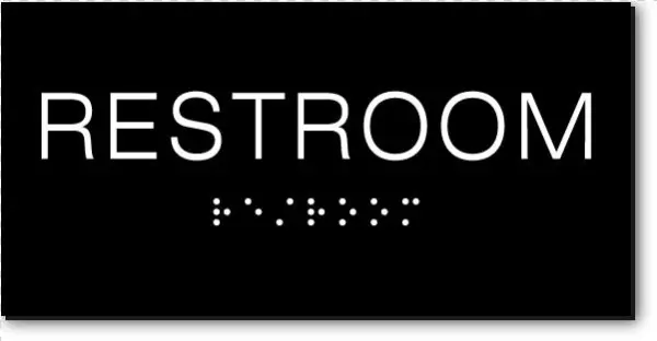 Restroom Sign - Graphics