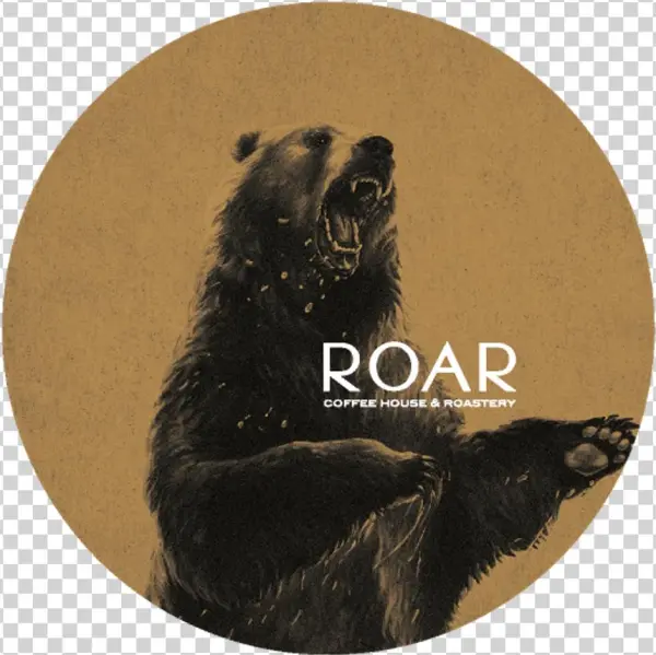 くま ショップステッカー Roarcoffee Bear Grrr Animal Animallover
