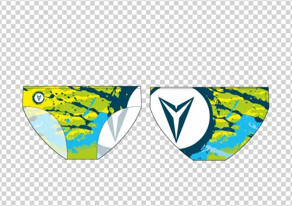 Splatter /blue On Green/ - Underpants