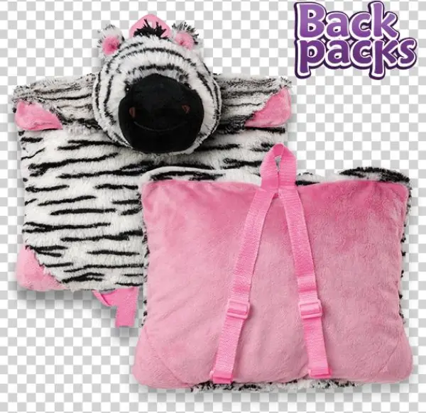Zebra Backpack - Plush