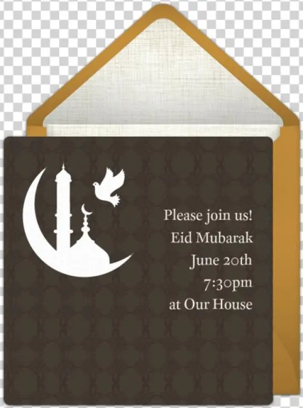 Eid Mubarak Online Invitation - Sign