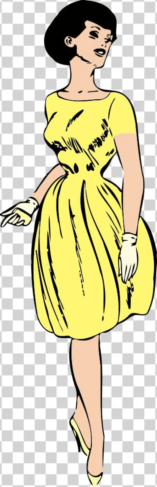 Elegant Lady 2 - Clip Art